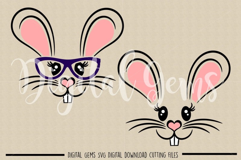 rabbit-face-svg-dxf-eps-png-files
