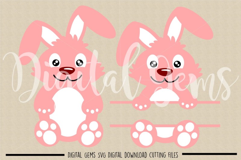 Download Easter Bunny Rabbit, Split Rabbit SVG / DXF / EPS / PNG ...