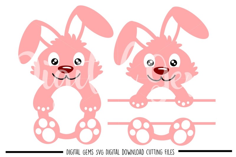 Download Easter Bunny Rabbit, Split Rabbit SVG / DXF / EPS / PNG ...
