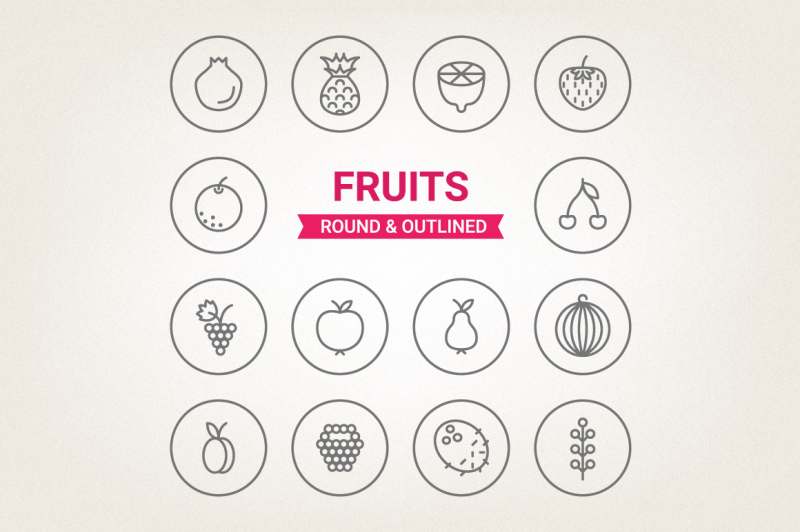 circle-fruits-icons