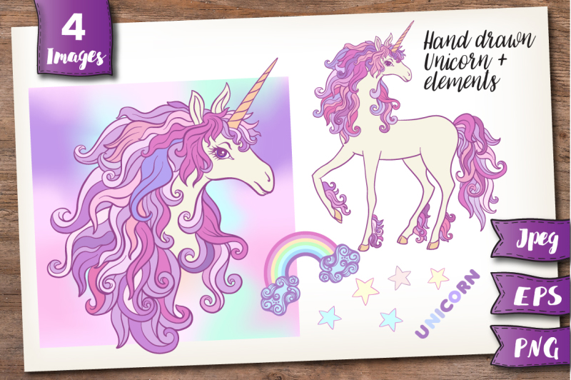 unicorn-and-rainbow-set