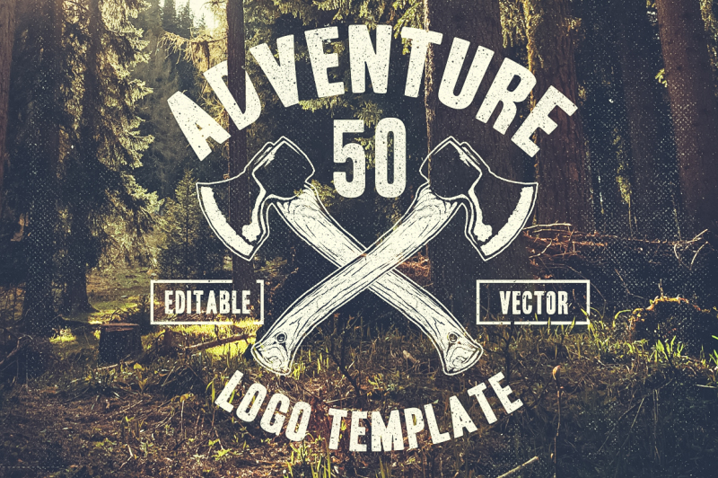 50-retro-adventure-logo