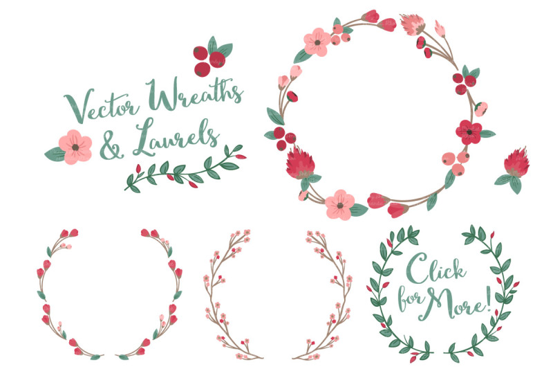 rose-garden-floral-wreath-set