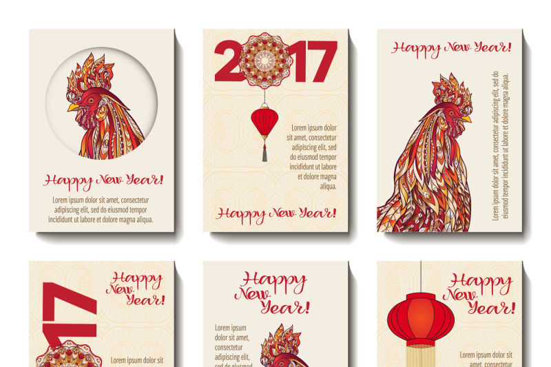 rooster-new-year-banners