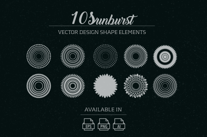10-sunburst-vector-shape-elements