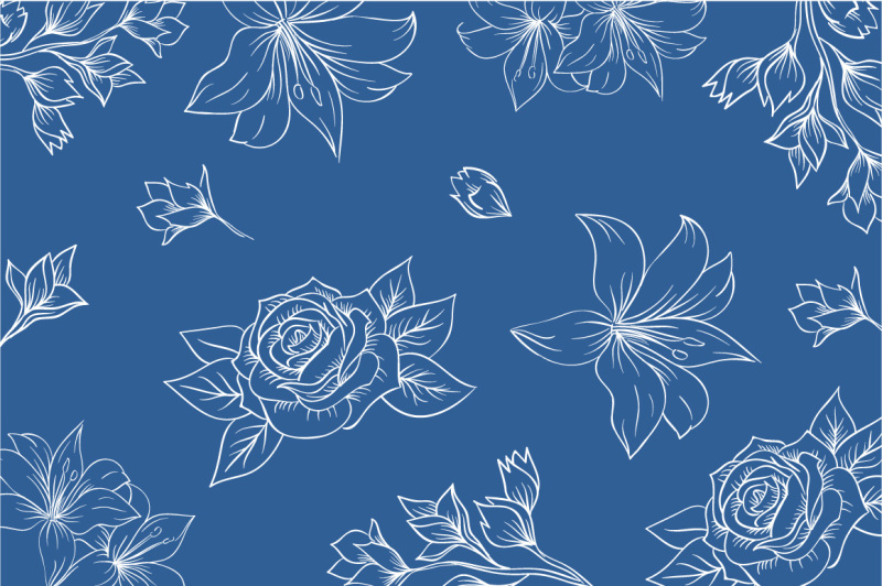 lineart-floral-pattern