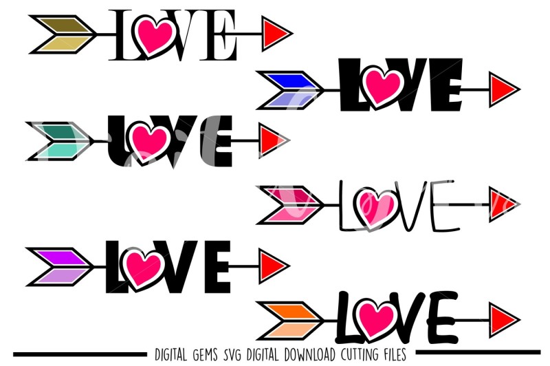 love-arrow-svg-dxf-eps-png-files