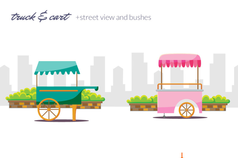 street-food-truck-carts-and-icons