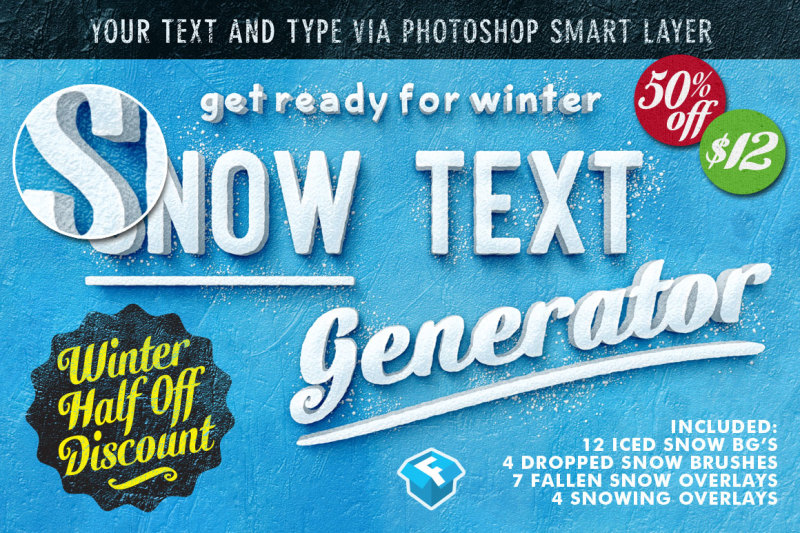 50-percent-off-snow-text-generator