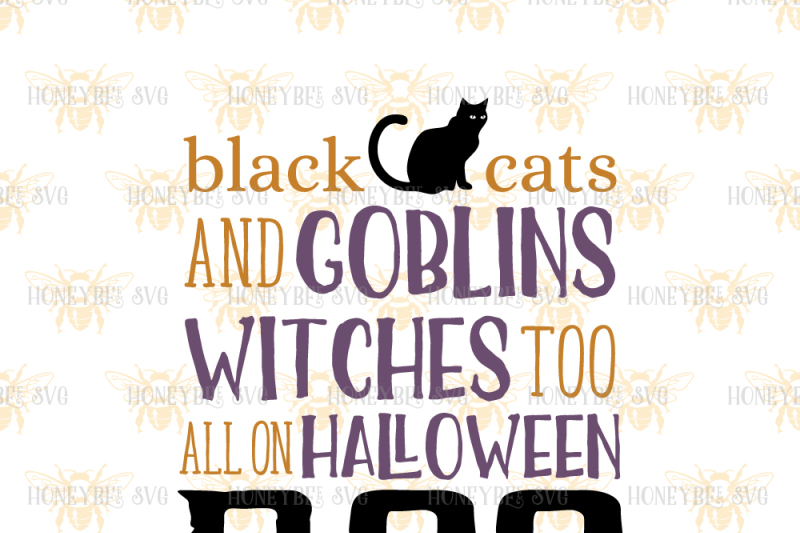 Black Cats And Goblins By Honeybee Svg Thehungryjpeg Com
