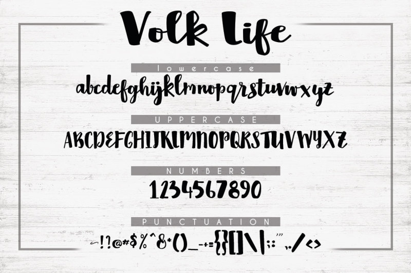 volk-life-typeface