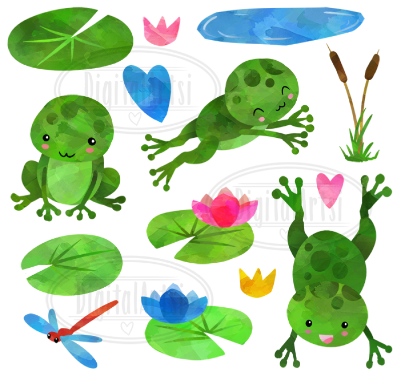 watercolor-frogs-clipart