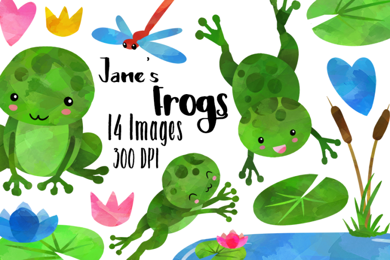watercolor-frogs-clipart