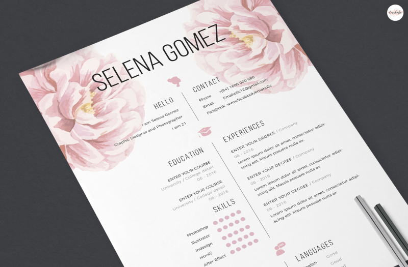elegant-floral-cv-and-cover-letter-template