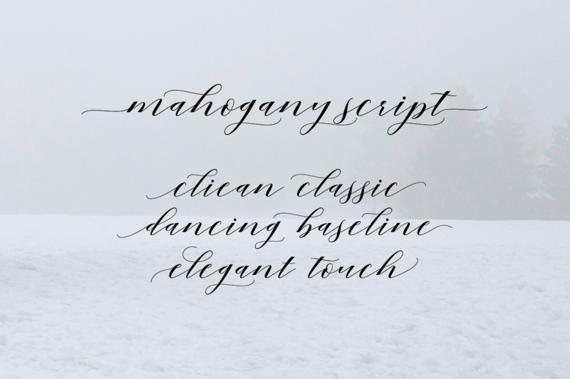 mahogany-script