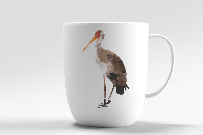 watercolor-silhouettes-watercolor-yellowbilled-stork