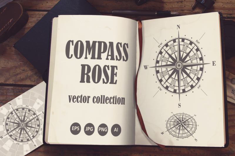 compass-rose-vector-set