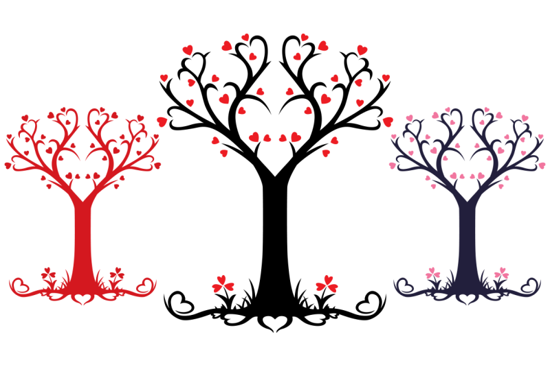 heart-tree-vector-design