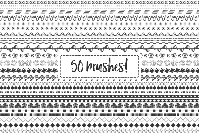50-hand-drawn-brushes-bundle
