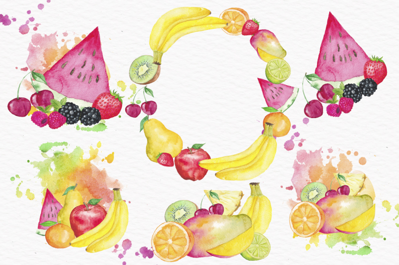 fruits-watercolor-hand-painted-clipart