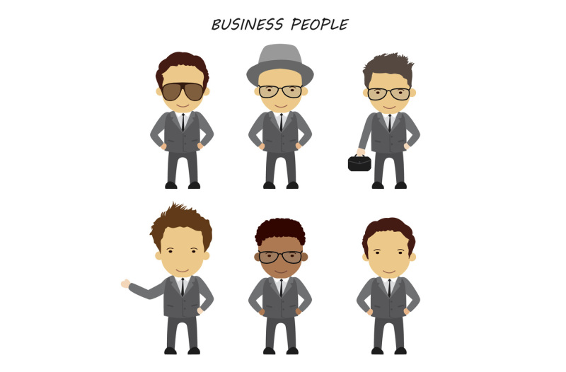 business-people-set