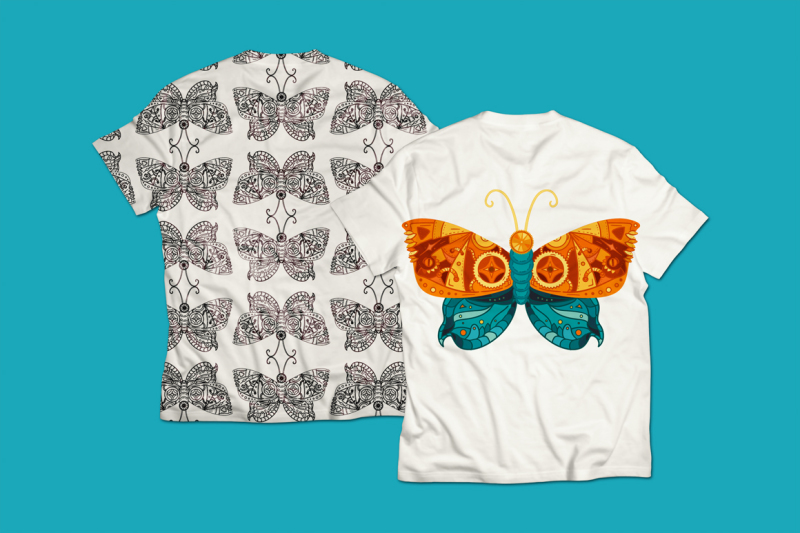 steampunk-butterfly-patterns-set