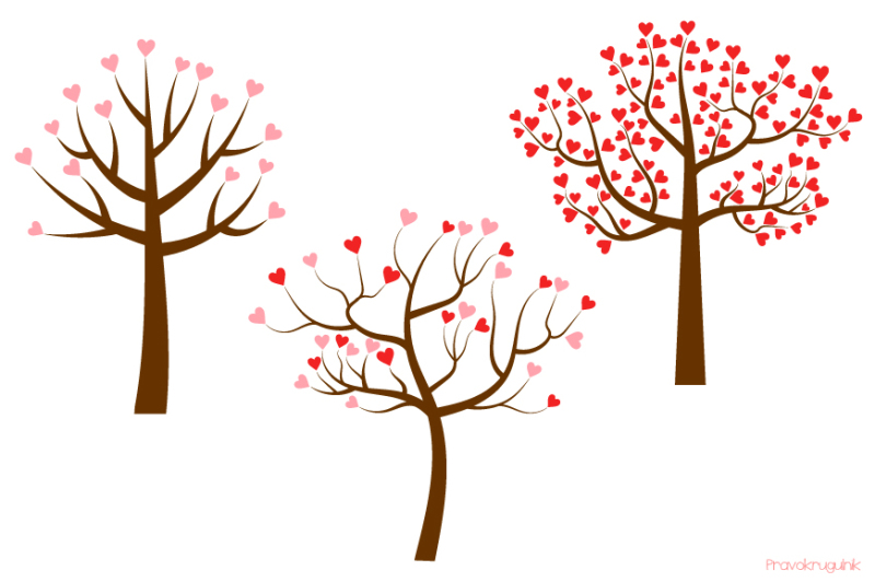 love-trees-clipart-set-valentine-tree-clip-art-collection-trees-with-heart-shaped-leaves