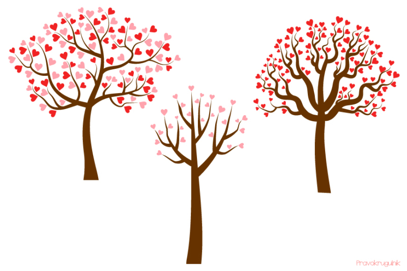love-trees-clipart-set-valentine-tree-clip-art-collection-trees-with-heart-shaped-leaves