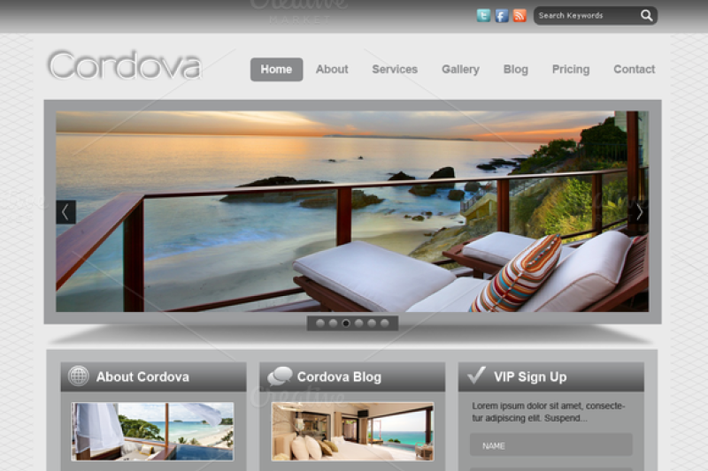 cordova-psd-website-template