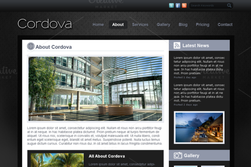 cordova-psd-website-template