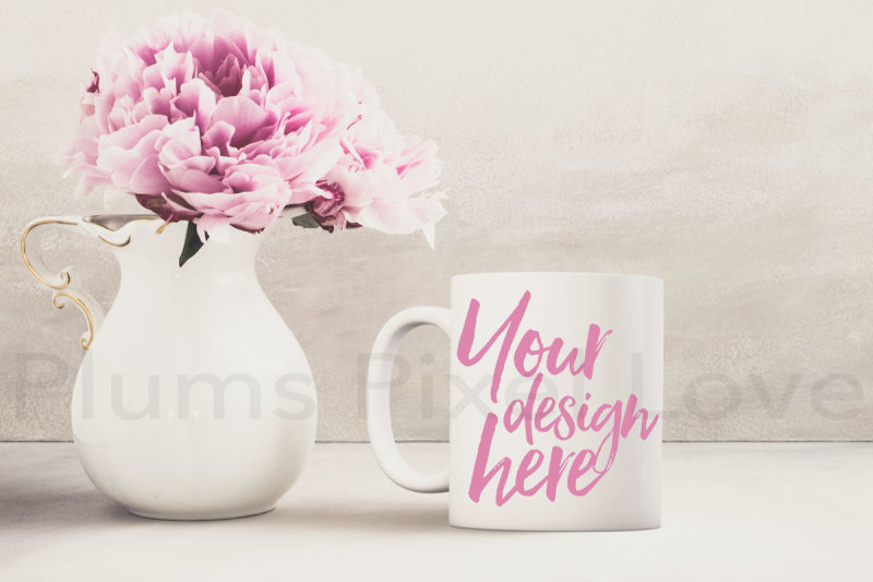 Download 2 Pretty floral styled mug mockups By Plums Pixel Love ...