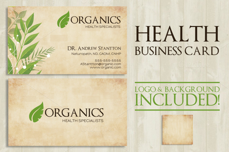 health-logo-business-card