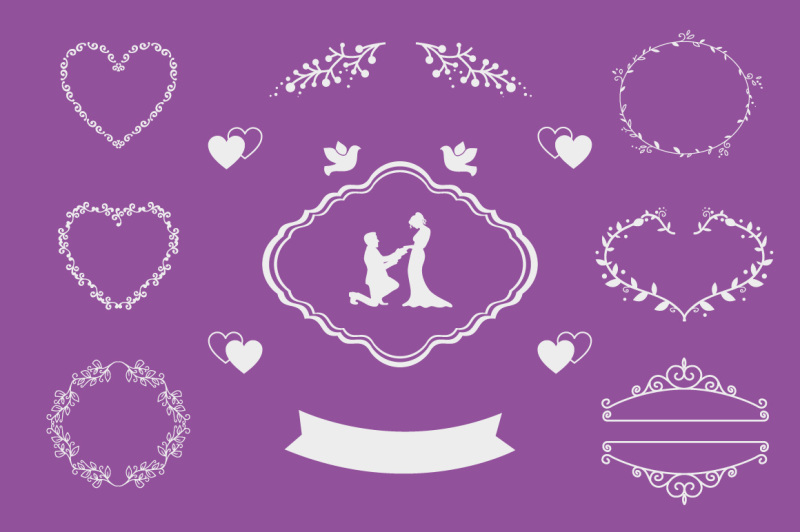 wedding-elements-vector-collections