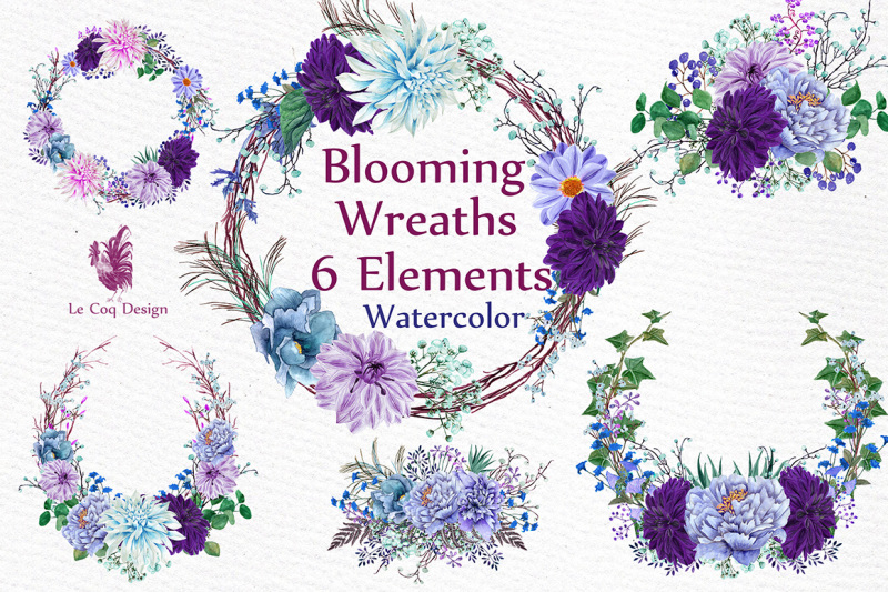 watercolor-purple-wreaths-clipart