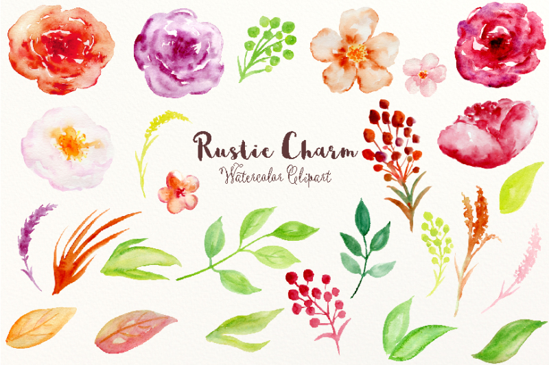 watercolor-clipart-rustic-charm