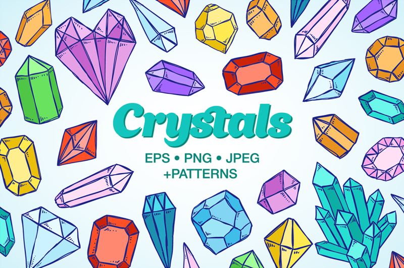 crystals-sketch-illustrations