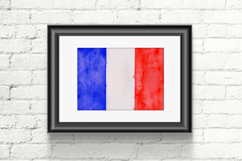 watercolor-flag-of-france