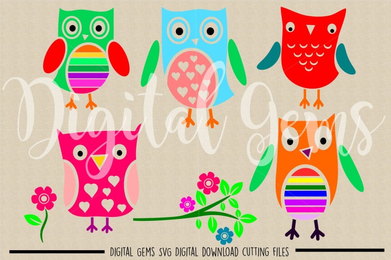 owl-svg-dxf-eps-png-files