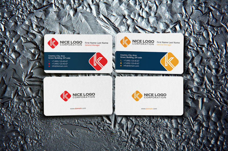business-card-and-letter-k