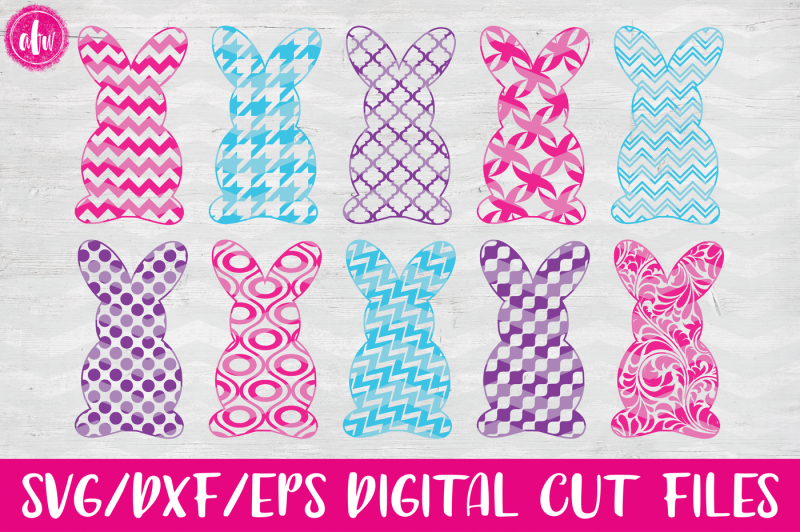 pattern-bunny-svg-dxf-eps-cut-files
