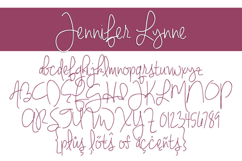 jennifer-lynne-font-family