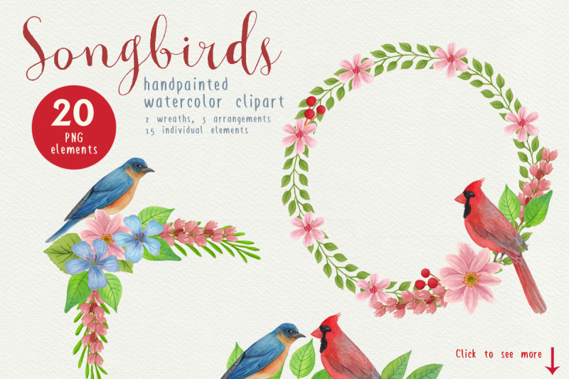 song-bird-watercolor-clipart