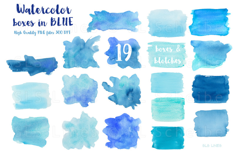 blue-watercolor-balls-and-shapes