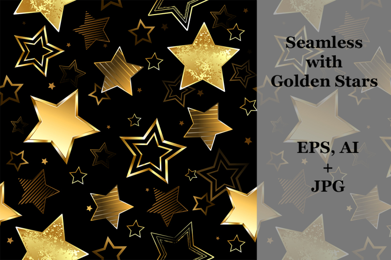 seamless-with-golden-stars
