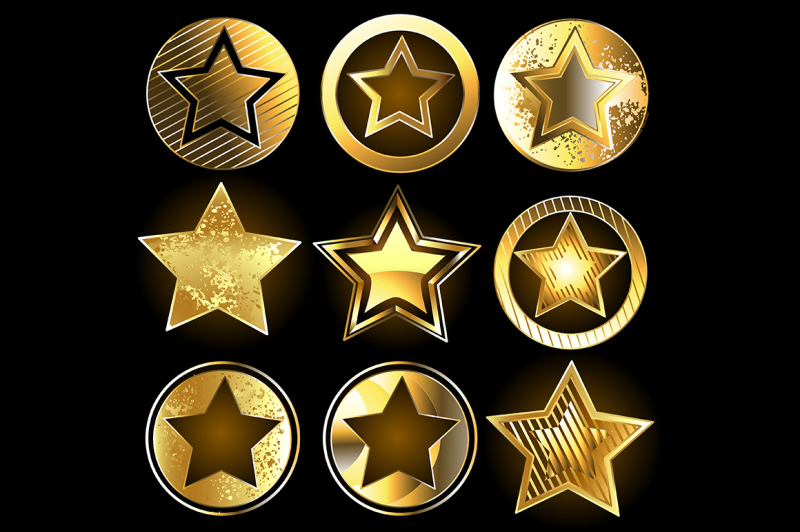 set-of-military-gold-stars
