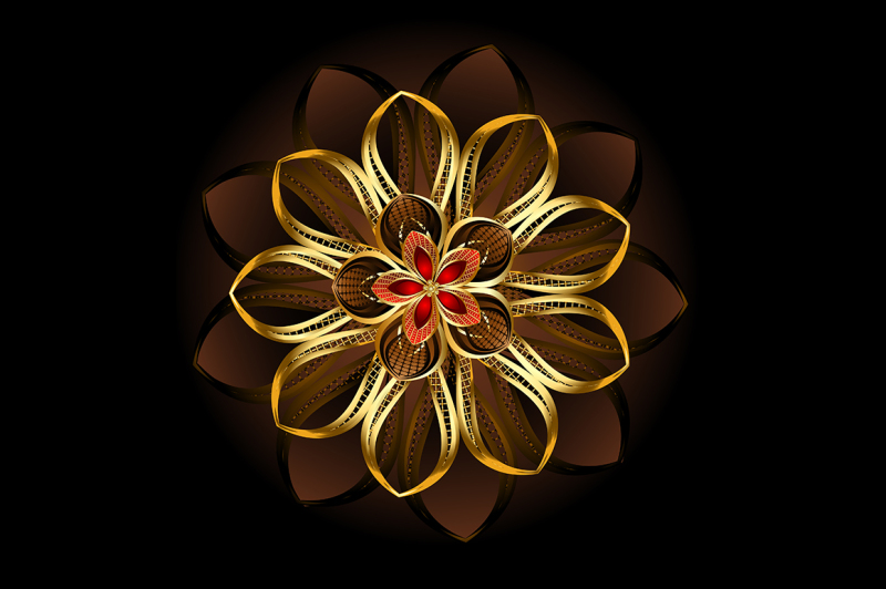 abstract-brown-flower