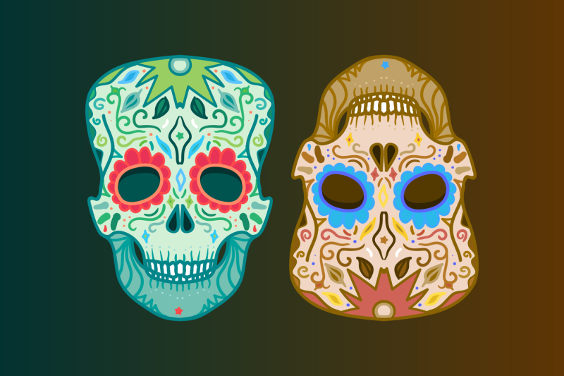 mexican-skulls