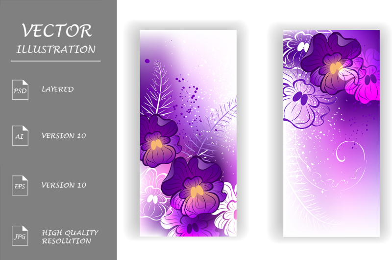 banners-with-bright-violets