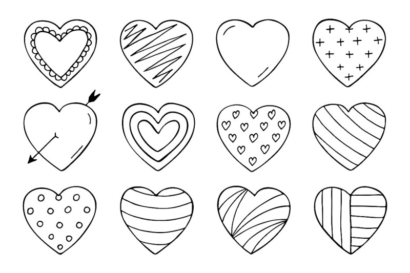 hand-drawn-hearts-seamless-pattern