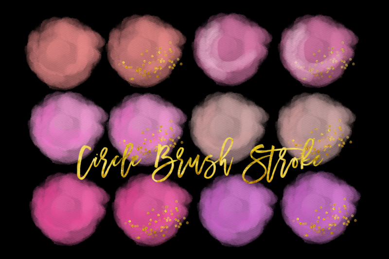 circle-brush-strokes-gold-and-pink-circle-brush-circle-brush-strokes-clip-art-pink-circle-clipart-purple-brush-stroke-watercolor-circle
